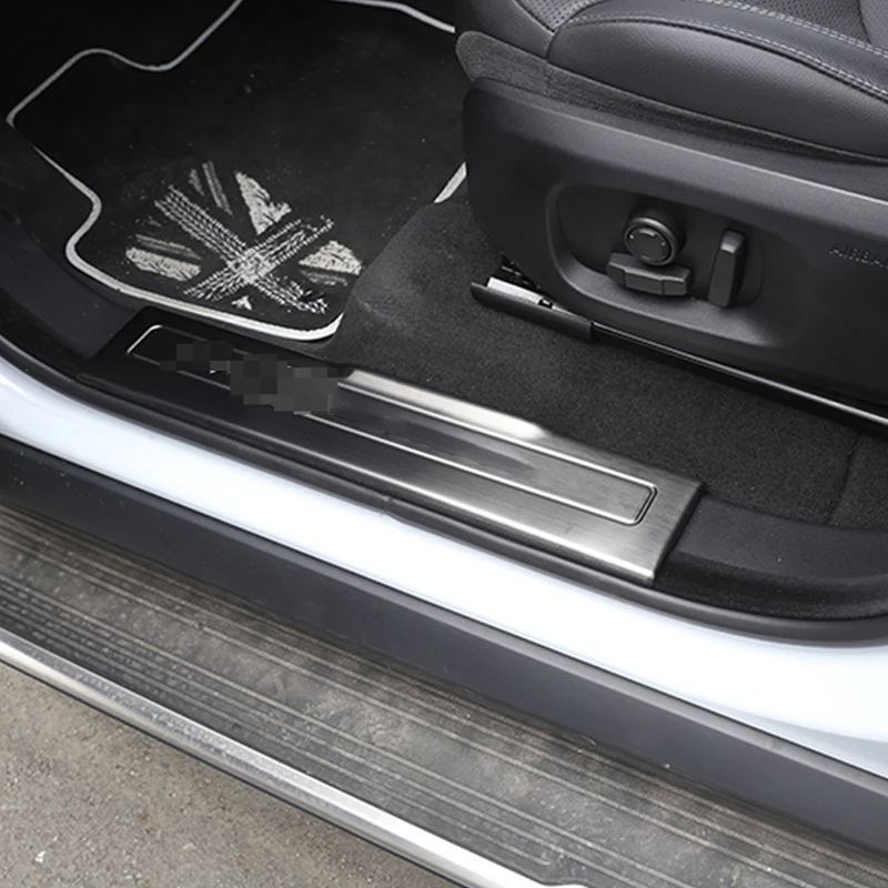

4pcs/set Stainless Steel Car Inside Door Sill Threshold Scuff Plate Cover Trim For Range Rover Evoque 2012-2017 Accessories