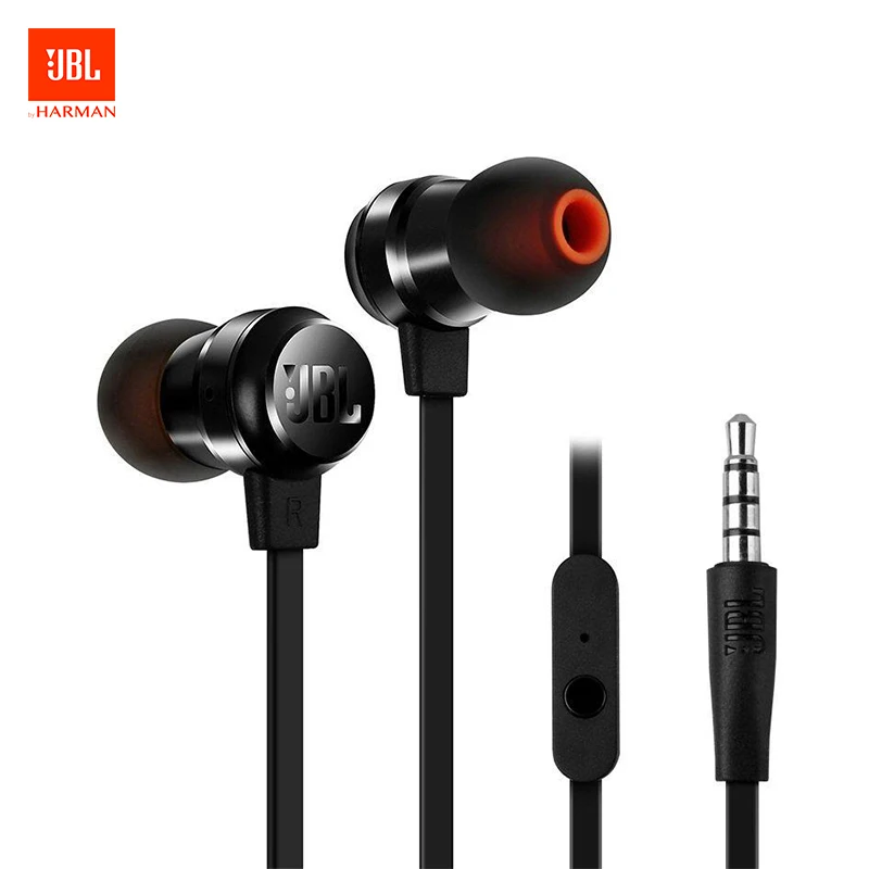 

JBL T280A Stereo In-Ear Earphones with Flat Cable with In-Line One-Button Remote and Microphone Lightweight 9mm Driver Earphones