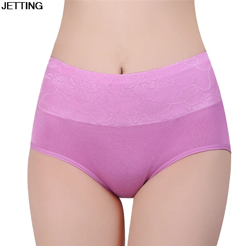 Female Underwear Women Modal Panty High Waist Breathable Trigonometric Panties Body Shaping Briefs