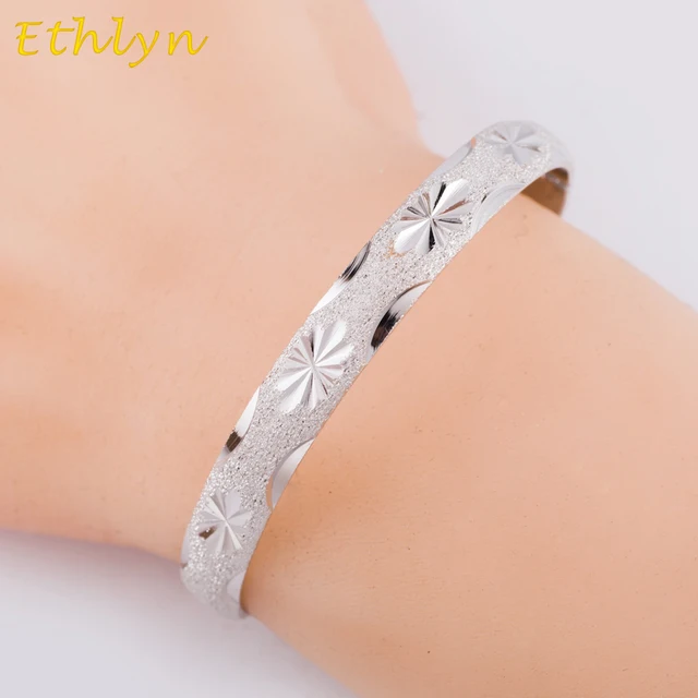 Ethlyn Dubai Bracelets Bangles Width 8mm White Gold Color Jewelry Ethlyn Dubai Bracelets Bangles Width 8mm White Gold Color Jewelry Ethiopian Snap Buckle Bracelet African
