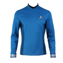 Startreks Beyond Costume Science Officer Leonard McCoy Bones Косплей рубашка синий униформа для взрослых мужчин Хэллоуин Карнавальный наряд