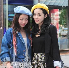 Women Artist Beret Cap, Autumn&Winter Vintage Solid Colors Soft Felt Wool Beanie Hat,Ladies Fashion Classic Berets 1526263124