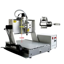 4axis wood cnc router PCB engraving machine 6040 1.5KW spindle Aluminum Copper metal cutter dc brushless spindle drive 4axis cnc control box mach3 parallet port for engraving machine