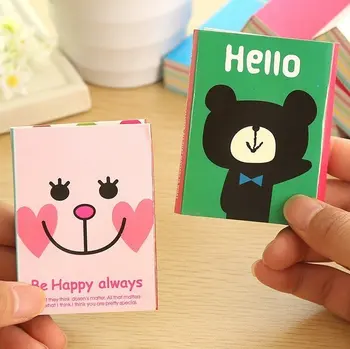 

Kawaii Rilakkuma 4 Folding Memo Notepad,Note Book Pad Sticky Notes Set Stationery