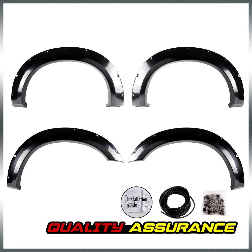 

US Shipping For Ford F250 350 Super Duty Fender Flares Pocket Rivet Bolt Style 2011-2016