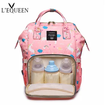 

4 Colors Mummy Maternity Nappy Bag Large Capacity Unicorn Baby Diaper Bag Travel Backpack Designer Nursing Bag for Baby Care