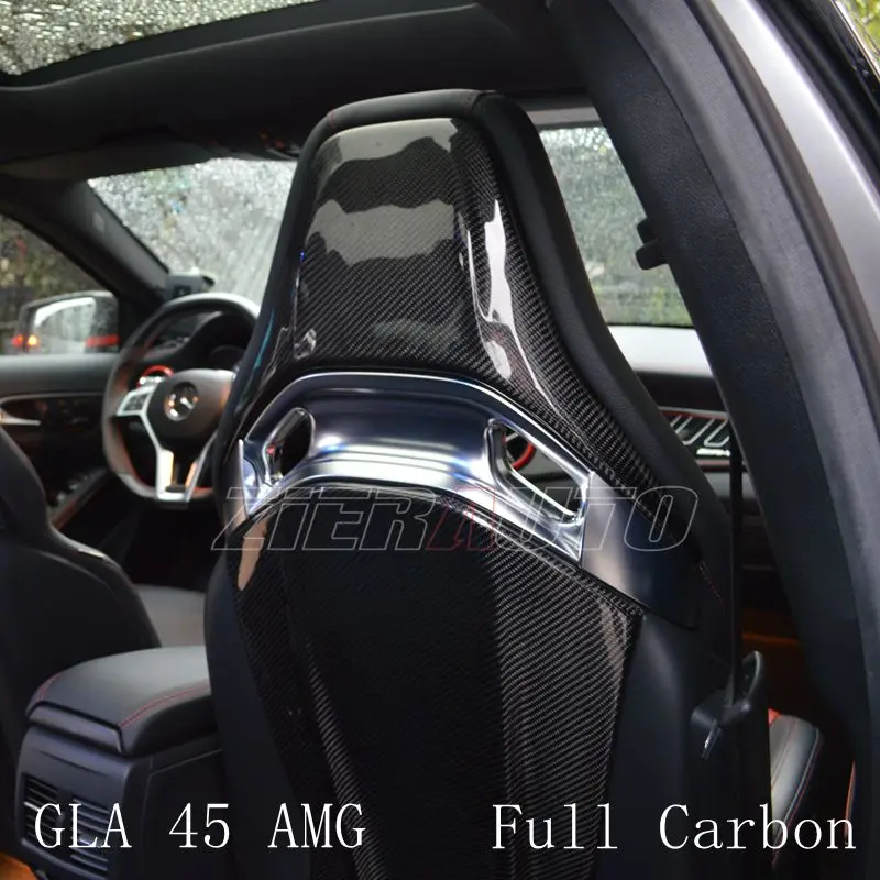 Us 799 0 Seat Cover Carbon Fiber Style Interior Trims For Mercedes Benz Gla 45 Amg Interior Part Dry Carbon Sticker Accessories Gla45 Amg In Seats