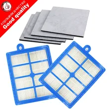 Моющийся 2 шт. фильтр hepa против пыли H12 H13+ 4 шт. двигатель Хлопок Фильтр для Philips Electrolux AEG пылесос запасные части