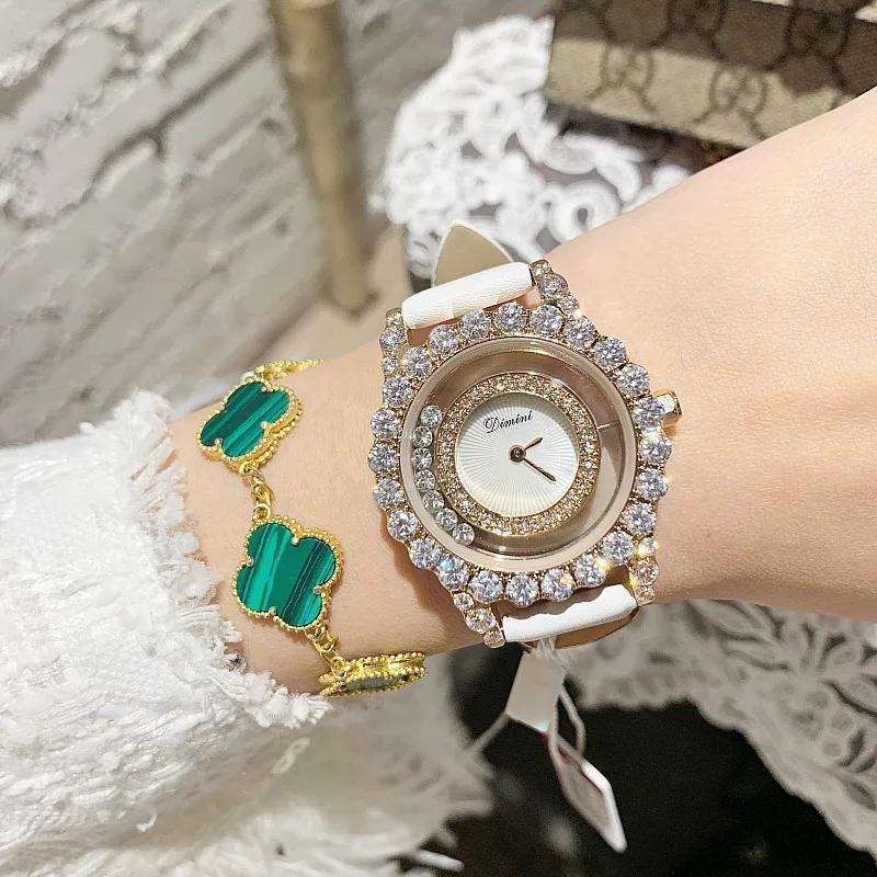 Top Luxury Rose Gold Diamond Women Watches Fashion Women Roll Drill Crystal Rhinestone Quartz Wristwatch Bracelet 1 Top Luxury Rose Gold Diamond Women Watches Fashion Women Roll Drill Crystal Rhinestone Quartz Wristwatch Bracelet 4