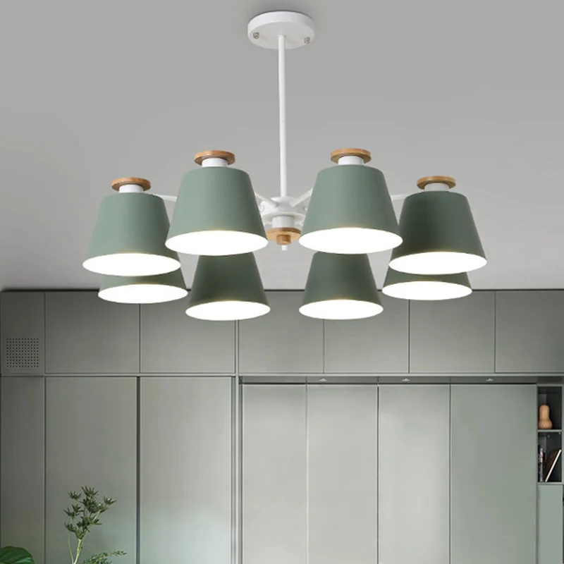 

LED Nordic postmodern contracted sitting room creative iron art villa