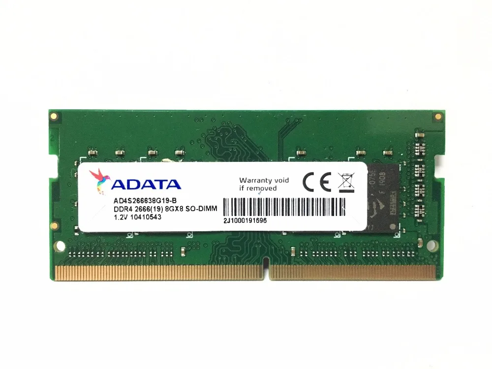 ADATA NB DDR4 PC4 4 ГБ 8 ГБ лэптоп ноутбук Память ram Memoria модуль компьютера PC4 DDR4 4G 8G 2666 МГц 2400 МГц 2666 2400 МГц ram