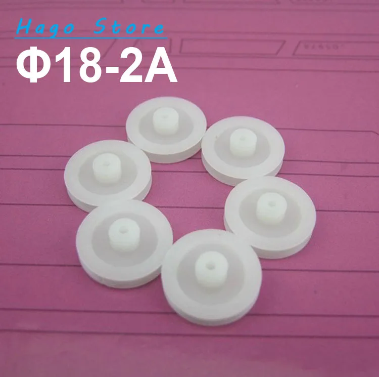 New Arrival (100pcs/lot) strap round transmission belt pulley plastic 182A 18mm diameter for 2mm
