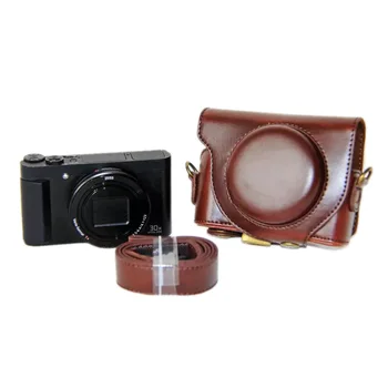 

PU Leather Camera Case Cover for Sony HX90 HX90V Camera Bag WX500 Protector Case 3 Colors Black Brown Coffee