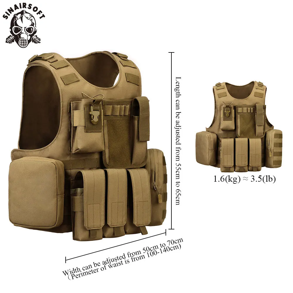 SINAIRSOFT тактический жилет амфибия для страйкбола Регулируемая облегченная
