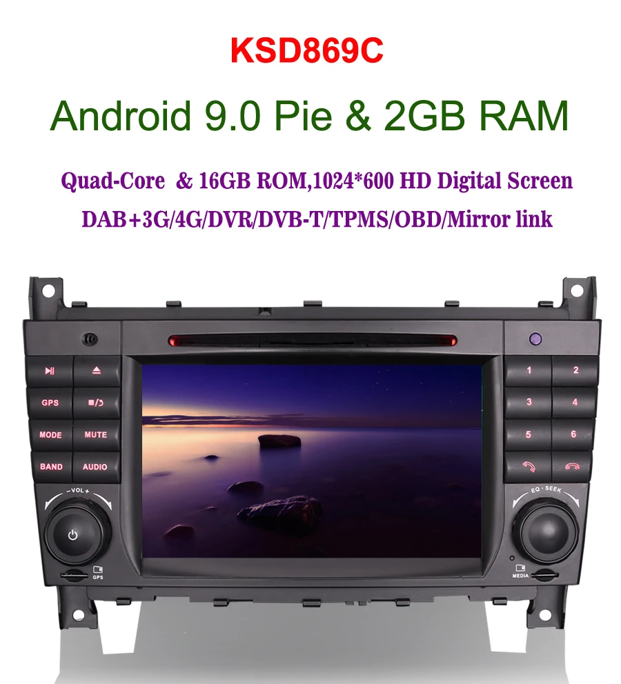 Flash Deal 7" Android 9.0 Car DVD Player DAB+Car Radio Autoradio Navigation GPS Bluetooth Wifi Stereo for Mercedes Benz CLK Class W209 A209 0 Flash Deal 7" Android 9.0 Car DVD Player DAB+Car Radio Autoradio Navigation GPS Bluetooth Wifi Stereo for Mercedes Benz CLK Class W209 A209 0