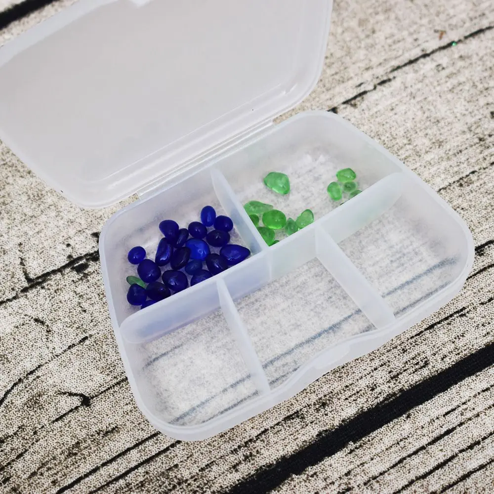 

LINSBAYWU Portable New Tablet Pill Box Medicine Organizer Container Case Home Boxes Pill Cases 5 lattices Splitters