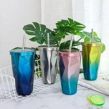 Необычная нержавеющая сталь, креативная большая всасывающая кружка с ремнем, Мужская офисная чашка