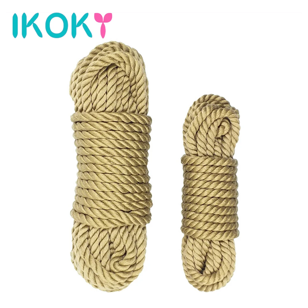 IKOKY 5m 10m мягкая хлопковая веревка удерживающая секс игрушки для пар раб SM