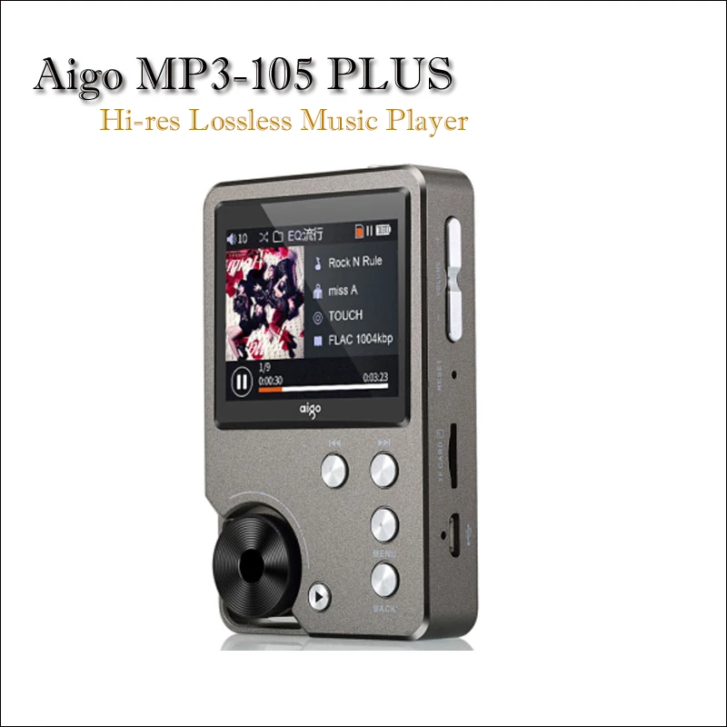 Special  Aigo MP3-105 PLUS Hi-res Music Player Mp3 Hi fi Flac Player Portable Mp3 Player Mini Lossless Playe