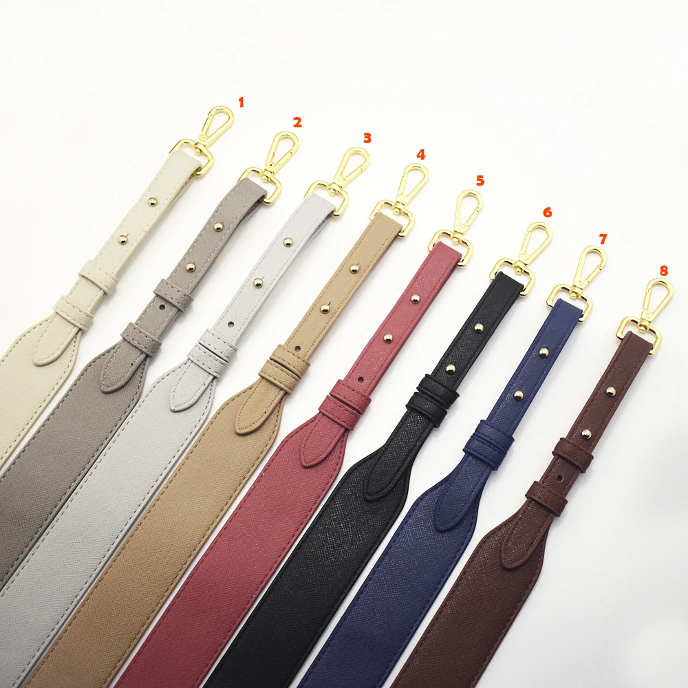 

96cm Bag Strap Handbag Straps Replacement Parts Bag Belts Leather DIY Handmade Black Handles for Women Shoulder Bags Accessories