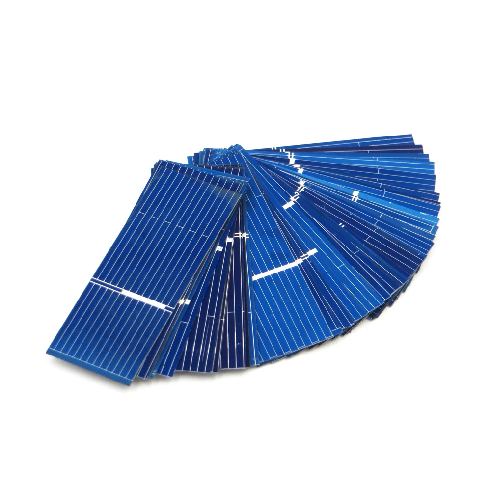 

50pcs x Solar Panel Painel Cells DIY Charger Polycrystalline Silicon Sunpower Solar Bord 52*19mm 0.5V 0.16W