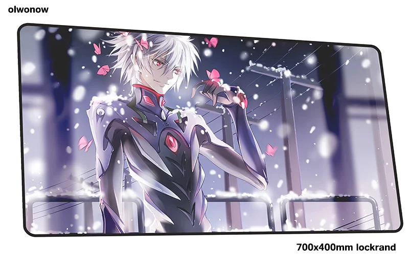 evangelion mouse pad gamer gel 700x400x2mm notbook mouse mat gaming mousepad large wrist rest pad mouse PC desk padmouse - Цвет: Size 700x400x2mm