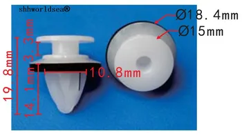

shhworldsea Fender Flare Moulding Clip car plastic fastener clips auto fastener clips rivet for Mazda#KD51-51-W24