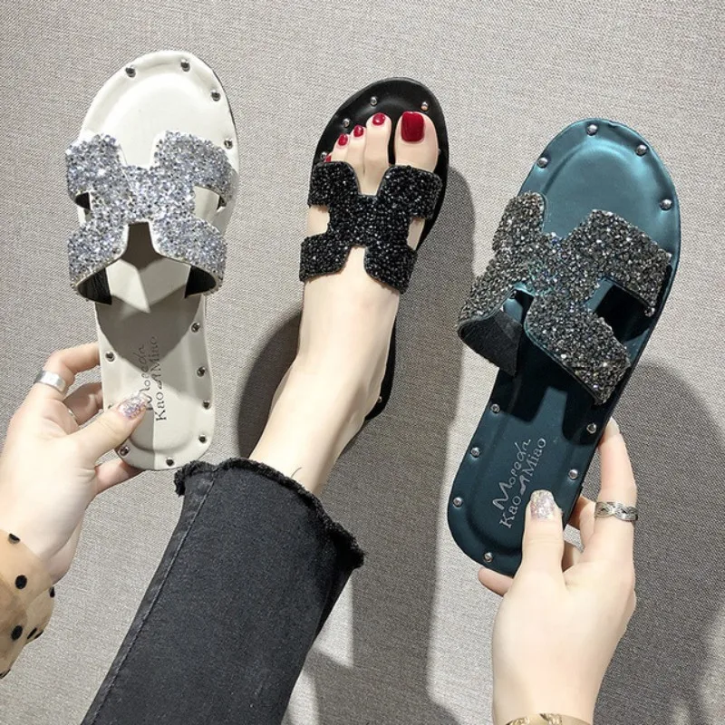 

2019 New Summer Slipper Women Slippers Slides Women shoes Slippers Hollow out Women Sandals Fashion slipper Sexy Lady Sandals
