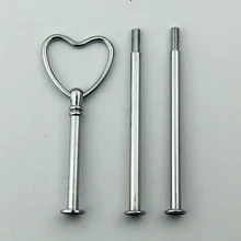 10 шт./партия 3 яруса Сердце Стиль Фрукты декорированный поднос металлические противни торта