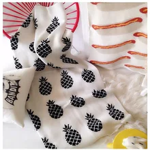90 см* 110 см Симпатичные ананас детское одеяло с узором для новорожденных Хлопковые вязаные Тканое покрывало для младенцев детская кроватка детская коляска постельное белье осенью и зимой