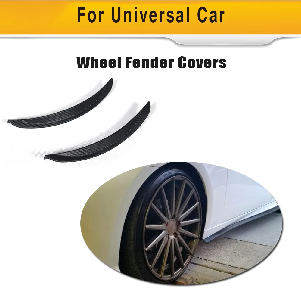Universal Carbon Fiber Car Fender Flares Arch Stylish Trim Strip Auto