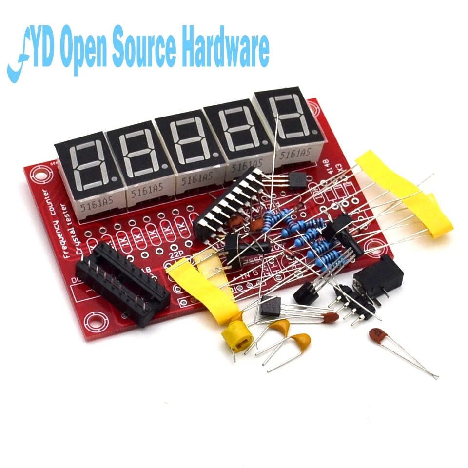 

DIY Kits RF 1Hz-50MHz Crystal Oscillator Frequency Counter Meter Digital LED