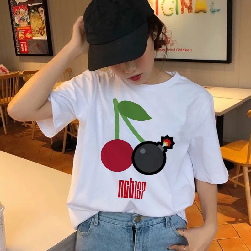 Nct футболка muisic корейский Харадзюку Эстетическая Ullzang Vintage 90s стиль Женская мода