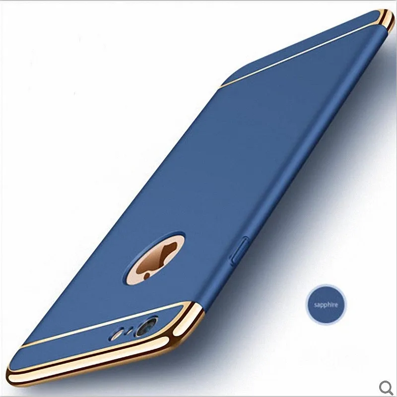 Luxury Silm 3 in 1 Hard case Cover For iphone 6 5 5s SE 6 6s plus For iphone 7 plus Plating Back Cover Cases Coque fundas 1-plus-5-cover : image Luxury Silm 3 in 1 Hard case Cover For iphone 6 5 5s SE 6 6s plus For iphone 7 plus Plating Back Cover Cases Coque fundas 1-plus-5-cover