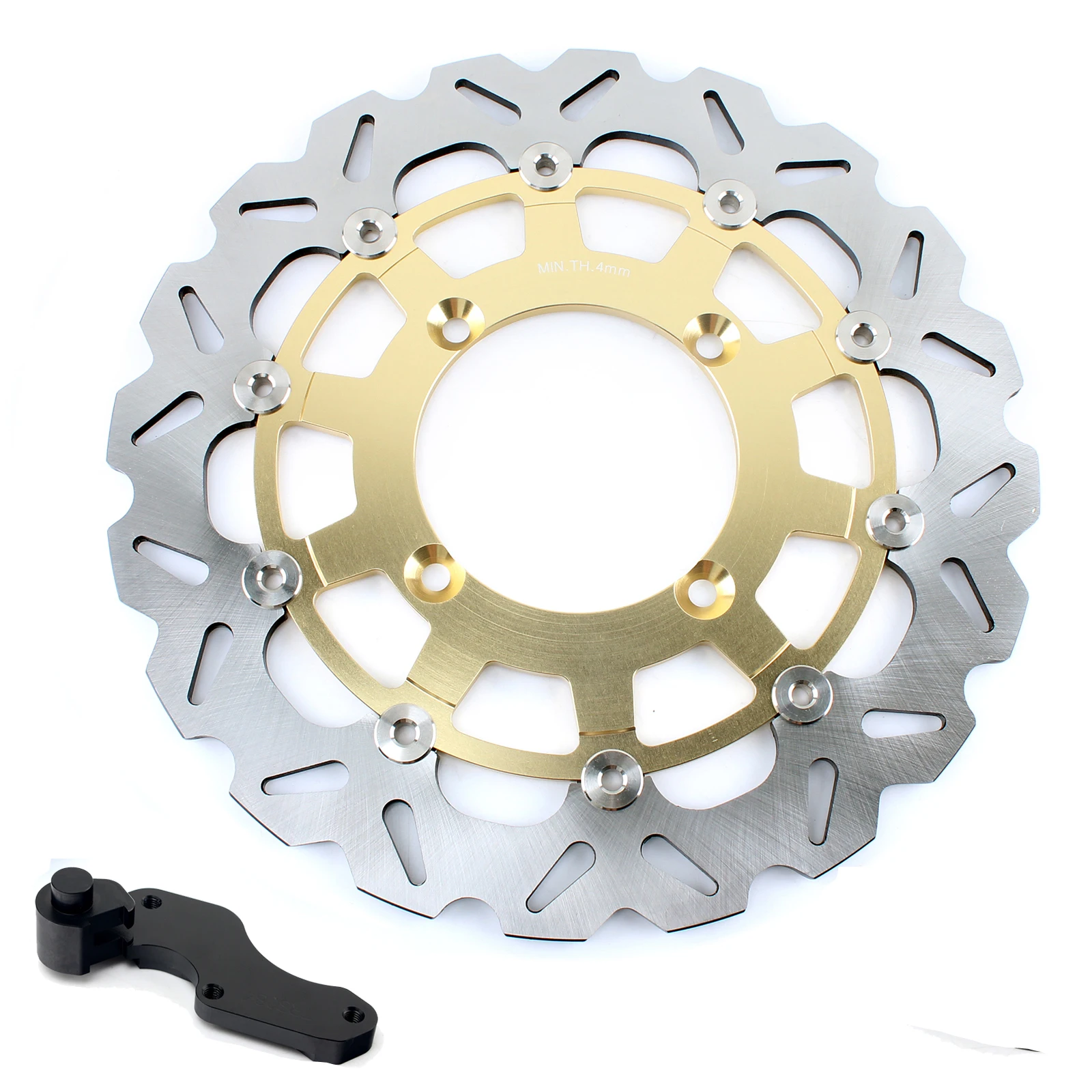 

BIKINGBOY Oversize 320mm Front Brake Disc Disk Rotor Bracket For Kawasaki KX 250 450 F 2006-2014 KX 125 250 06-08 KLX450R 07-12