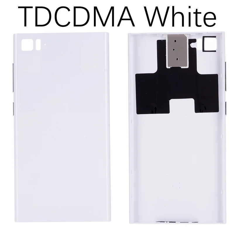 TDCDMA WCDMA Задняя крышка для XIAOMI Mi3 на батарею черный белый золотой - Цвет: TDCDMA White