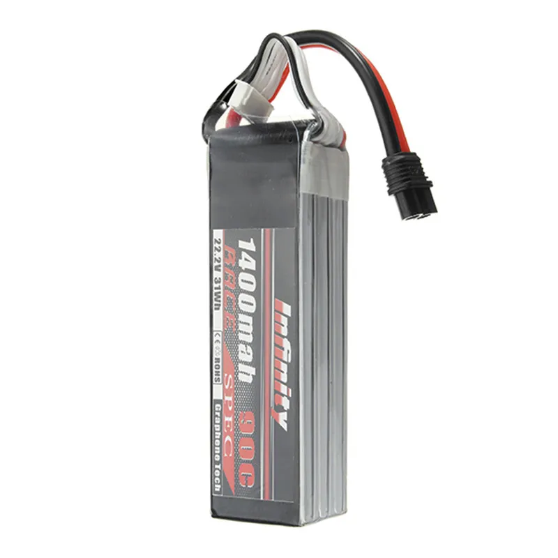 

Original for Infinity 6S 22.2V 1400mAh 90C Graphene Rechargeable Lipo Battery 6S1P Race Spec With XT60 SY60 Plug Connector Power