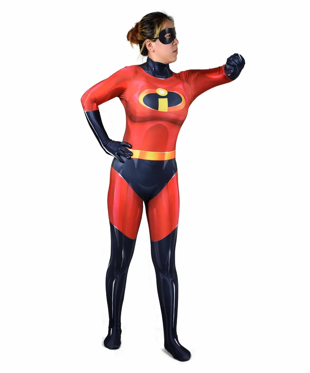 The Incredibles Costume Family Matching Elastigirl Violet Parr Cosplay Bodysuit