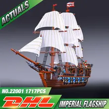 NEW LEPIN 22001 Pirate Ship Imperial warships Model Building Kits Minifigure Block Briks Toys Gift 1717pcs Compatible legeo10210