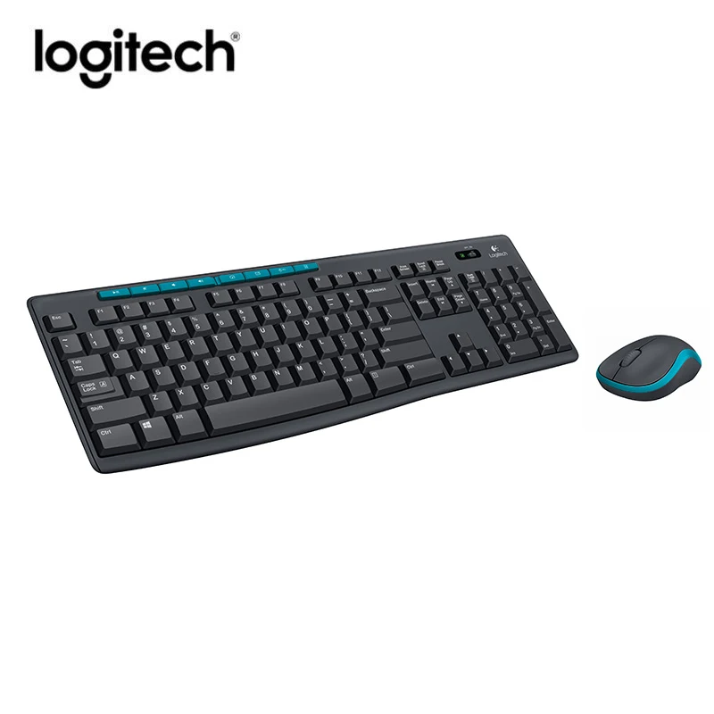 Logitech MK275 Беспроводная клавиатура мышь комбинированная английская Водонепроницаемая клавиатура ноутбук оптическая Эргономика офисная Бытовая
