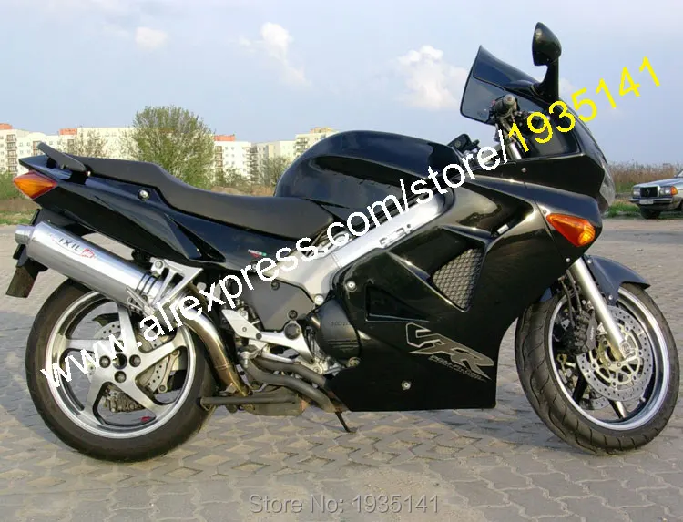 Комплект кузова для Honda VFR800 98 99 00 01 VFR 800 RR VFR800RR 1998 1999 2000 2001 полностью черный