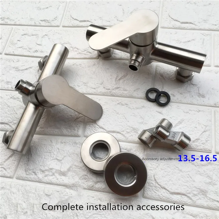 Stainless steel shower mixer