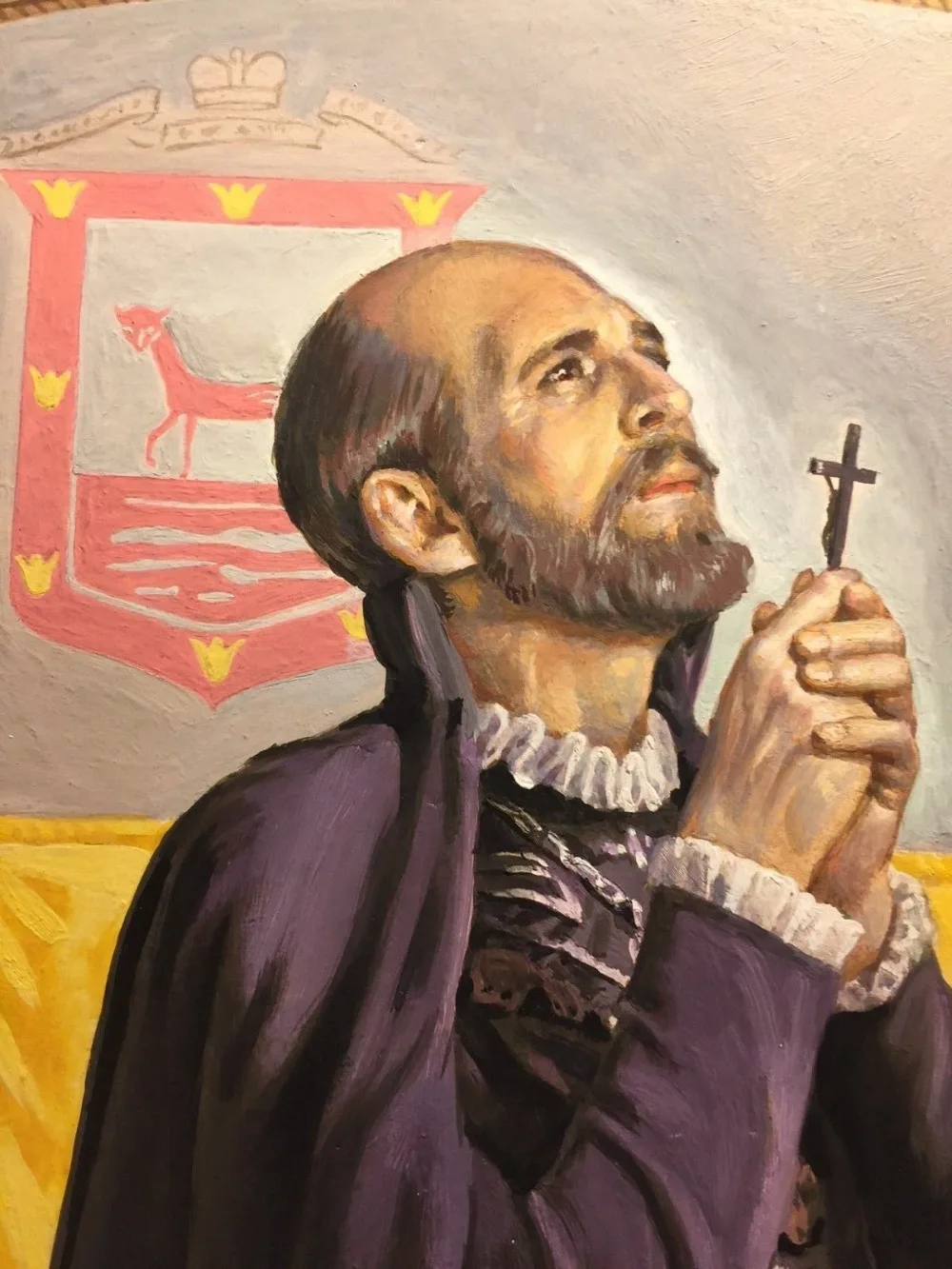 84  Original Published Art Illustration Painting Christian Saint Francis Borgia