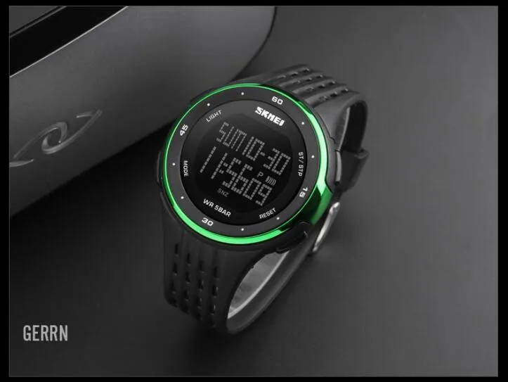 SKMEI мужские уличные спортивные часы водонепроницаемые цифровые светодиодные армейские часы мужские брендовые модные повседневные электронные Роскошные наручные часы
