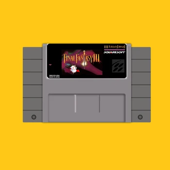 

Final Fantasy III 46 Pin 16 Bit Grey Game Card For USA NTSC Game Player