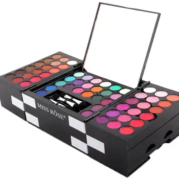 

MISS ROSE 1 Set Make Up Matte 144 Color EyeShadow Eyebrow Powder paleta sombra maquiagem profissional matte Glitter make up