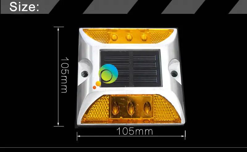 Лидер продаж, желтый светодиодный алюминиевый 3 м отражатель Солнечный Дорожный маркер безопасности дорожного движения СВЕТОДИОДНЫЙ дорожный отражатель для продажи