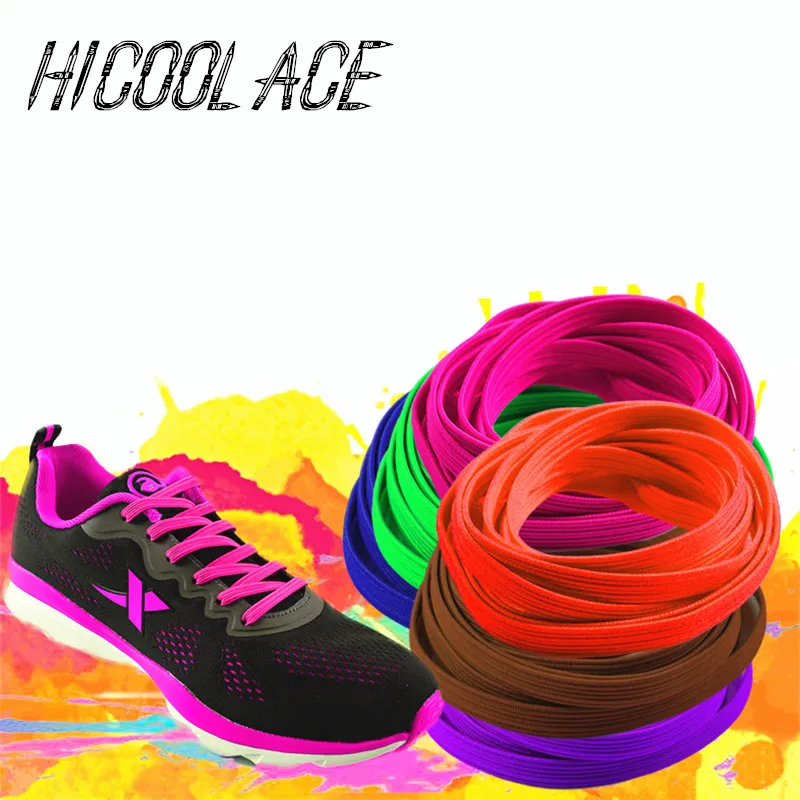 2019 Bestselling No Tie Shoelaces System with Elastic Laces Flat Elastic Shoe Laces Lazy Shoelaces for Adults and Kids Shoes