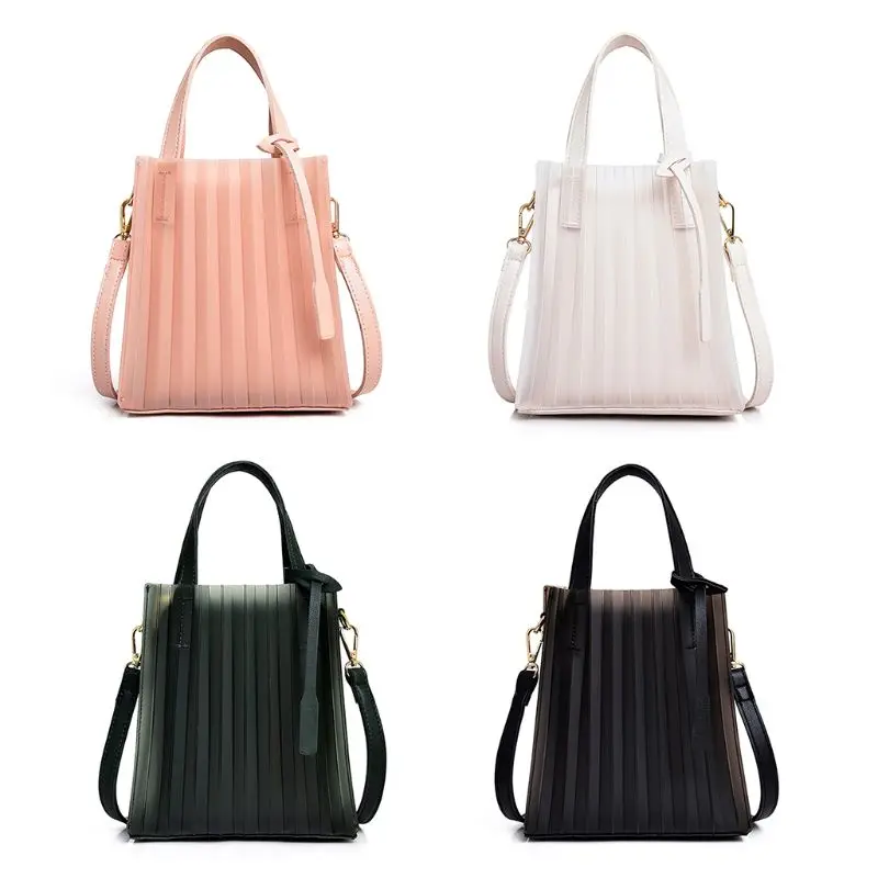 

2Pcs Fashion Women Girls Translucent Bag Crossbody Shoulder Bag Lady Multifunction Summer Handbag Shopping Tote Purse 4 Colors