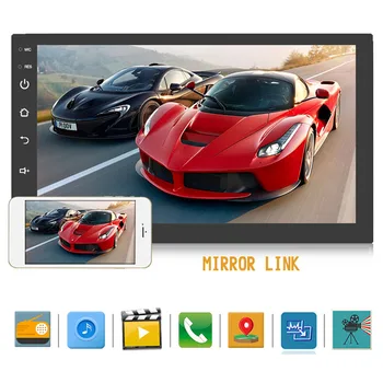 

Universal 2 Din 7" Android Ios Car Radio Multimedia Player Bluetooth GPS Navigation Stereo Mirror Link FM Wifi Headunit#294057